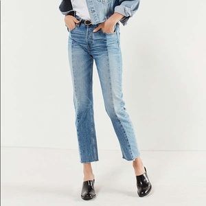 BDG Two Tone Straight Leg Jeans
